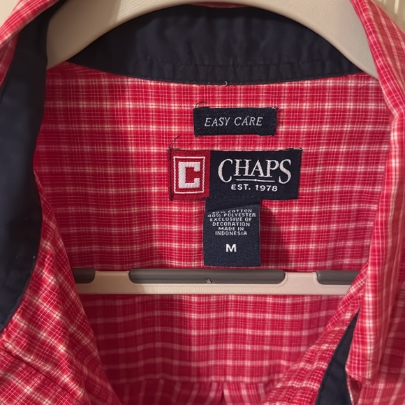 Chaps Red Plaid Shirt! - Picture 3 of 7